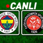 MAÇA DOĞRU | F.Bahçe, Fatih Karagümrük'ü ağırlıyor! Olası 11…